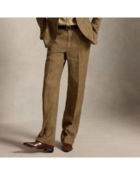 Polo Ralph Lauren - Linen Tweed Relaxed Straight Trouser - Lyst