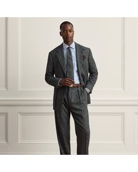 Ralph Lauren - Glenn Hand-Tailored Tick-Weave Trouser - Lyst