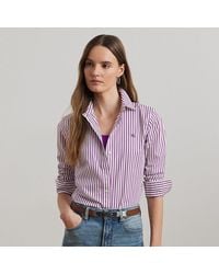 Ralph Lauren - Gestreiftes Classic-Fit Baumwollhemd - Lyst