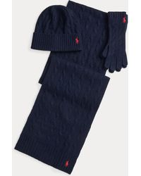 Polo Ralph Lauren - Set regalo da 3 pezzi in maglia a trecce - Lyst