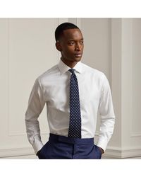 Ralph Lauren - Micro-Diamond-Print Textured Shirt - Lyst