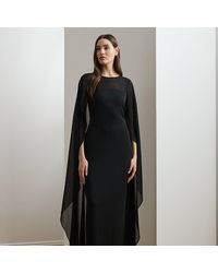 Ralph Lauren - Cape Georgette Gown - Lyst