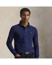 Polo Ralph Lauren - Slim Fit Mesh Long-sleeve Polo - Lyst