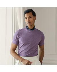 Ralph Lauren - Lisle T-Shirt Met Ronde Hals - Lyst