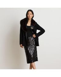 Ralph Lauren - Sequined Mesh Midi Pencil Skirt - Lyst