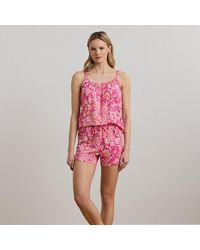 Ralph Lauren - Gebloemde Jersey Pyjamaset Met Boxer - Lyst
