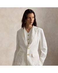 Polo Ralph Lauren - Single-Breasted Linen Blazer - Lyst
