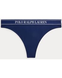 Polo Ralph Lauren - Repeat-Logo Mid-Rise Thong - Lyst