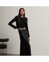 Ralph Lauren - Ralph Lauren Masina Stretch Satin Skirt - Lyst