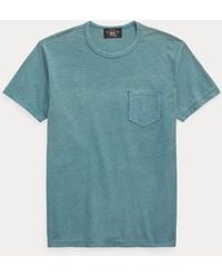 RRL - Maglietta in jersey di cotone indaco - Lyst