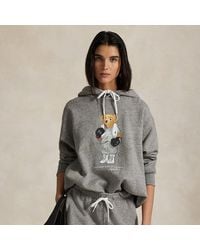 Polo Ralph Lauren - Fleece Hoodie Met Polo Bear - Lyst