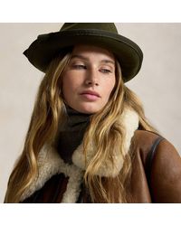 Polo Ralph Lauren - Ribbon-Trim Wool Fedora - Lyst