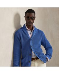 Polo Ralph Lauren - Cotton Shawl-Collar Cardigan - Lyst