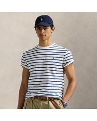 Polo Ralph Lauren - Gestreiftes Custom-Slim-Fit T-Shirt - Lyst