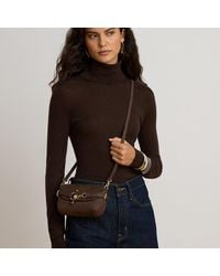 Ralph Lauren - Croc-Embossed Small Blaike Crossbody Bag - Lyst