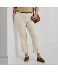 Ralph Lauren - Ralph Lauren Double-Faced Stretch Cotton Pant - Lyst