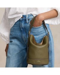 Polo Ralph Lauren - Leather Small Bellport Bucket Bag - Lyst