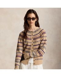 Polo Ralph Lauren - Fair Isle Wool-Blend Cardigan - Lyst