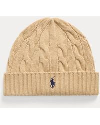 Polo Ralph Lauren - Cable-Knit Wool-Cashmere Beanie - Lyst