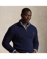 Polo Ralph Lauren - Cable-Knit Quarter-Zip Jumper - Lyst