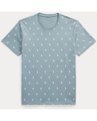 Polo Ralph Lauren - All-Over Pony Cotton Jersey Sleep Shirt - Lyst