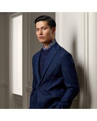 Ralph Lauren Purple Label - Kent Hand-tailored Denim Suit Jacket - Lyst