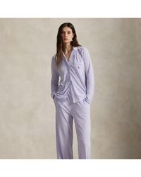 Polo Ralph Lauren - Langärmliger Jersey-Pyjama Mit Streifen - Lyst