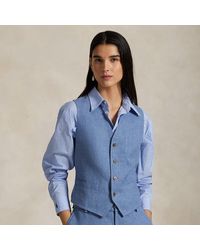 Polo Ralph Lauren - Weste Aus Leinen-Baumwoll-Twill - Lyst