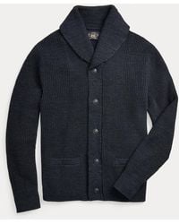 RRL - Cotton Shawl-Collar Cardigan - Lyst