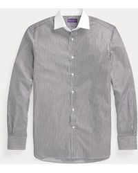 Ralph Lauren Purple Label Camisa a rayas 25.o aniversario - Negro