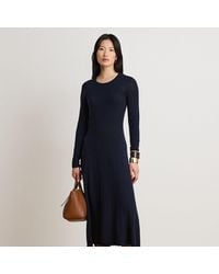 Ralph Lauren - Wool Crewneck Jumper Dress - Lyst