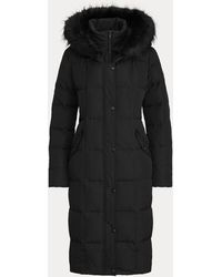 Ralph Lauren Quilted Down Maxi Coat - Black