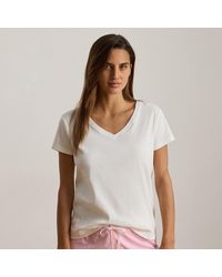 Ralph Lauren - Cotton V-Neck Sleep Tee - Lyst