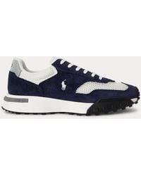 Ralph Lauren - Eldridge Suede-Panelled Trainer - Lyst