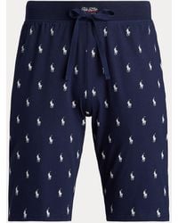 Polo Ralph Lauren - Allover Pony Cotton Jersey Sleep Short - Lyst