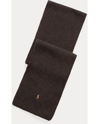 Polo Ralph Lauren - Rib-Knit Wool-Blend Scarf - Lyst