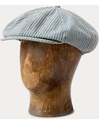 RRL - Striped Twill Newsboy Cap - Lyst
