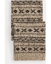 RRL - Fair Isle Wool-Blend Scarf - Lyst