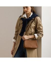 Ralph Lauren - Ralph Lauren Crosshatch Leather Medium Danni Bag - Lyst