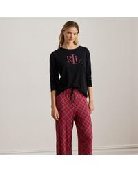 Ralph Lauren - Pyjama Écossais En Coton Mélangé - Lyst