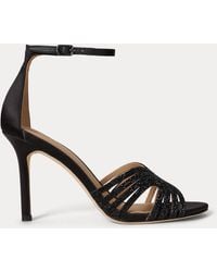Ralph Lauren - Allie Embellished Multistrap Sandal - Lyst
