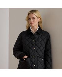 Ralph Lauren - Ralph Lauren Corduroy-Trim Quilted Barn Jacket - Lyst