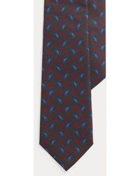 Polo Ralph Lauren - Pine-Print Silk Twill Tie - Lyst