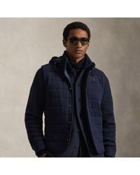Ralph Lauren - Quilted Jersey Hooded Gilet - Lyst
