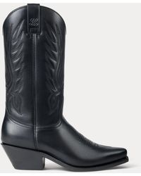 Ralph Lauren - Ralph Lauren Chilton 40 Mm Vachetta Cowboy Boot - Lyst