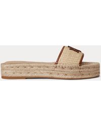 Ralph Lauren - Flatform Sandals - Lyst