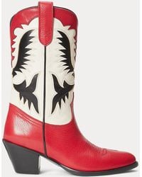 Polo Ralph Lauren - Vachetta Leather Western Boot - Lyst