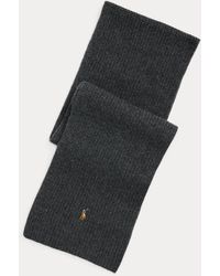 Polo Ralph Lauren - Rib-Knit Wool-Blend Scarf - Lyst