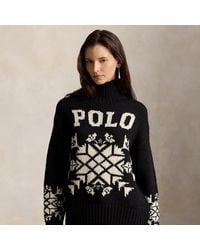 Ralph Lauren - Snowflake Wool Roll Neck Jumper - Lyst