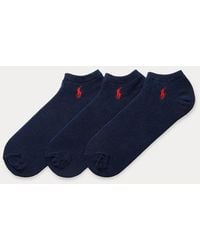 Polo Ralph Lauren - Low-cut Cotton Sock 3-pack - Lyst